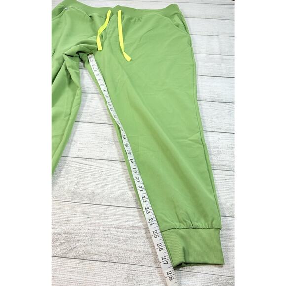 Figs Women’s Zamora High Waisted Jogger Scrub Drawstring Pants Green Size XXL/P - Picture 3 of 13